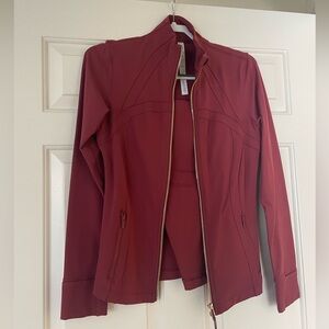 NWT Maroon Define Jacket - Luon Fabric